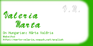 valeria marta business card