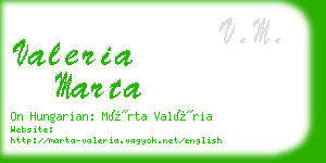 valeria marta business card